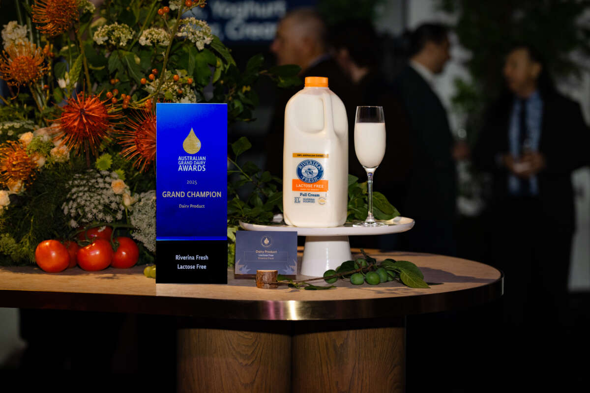 Riverina Fresh's Lactose-Free milk recently made history by being named Grand Champion Dairy Product at the Australian Grand Dairy Awards.