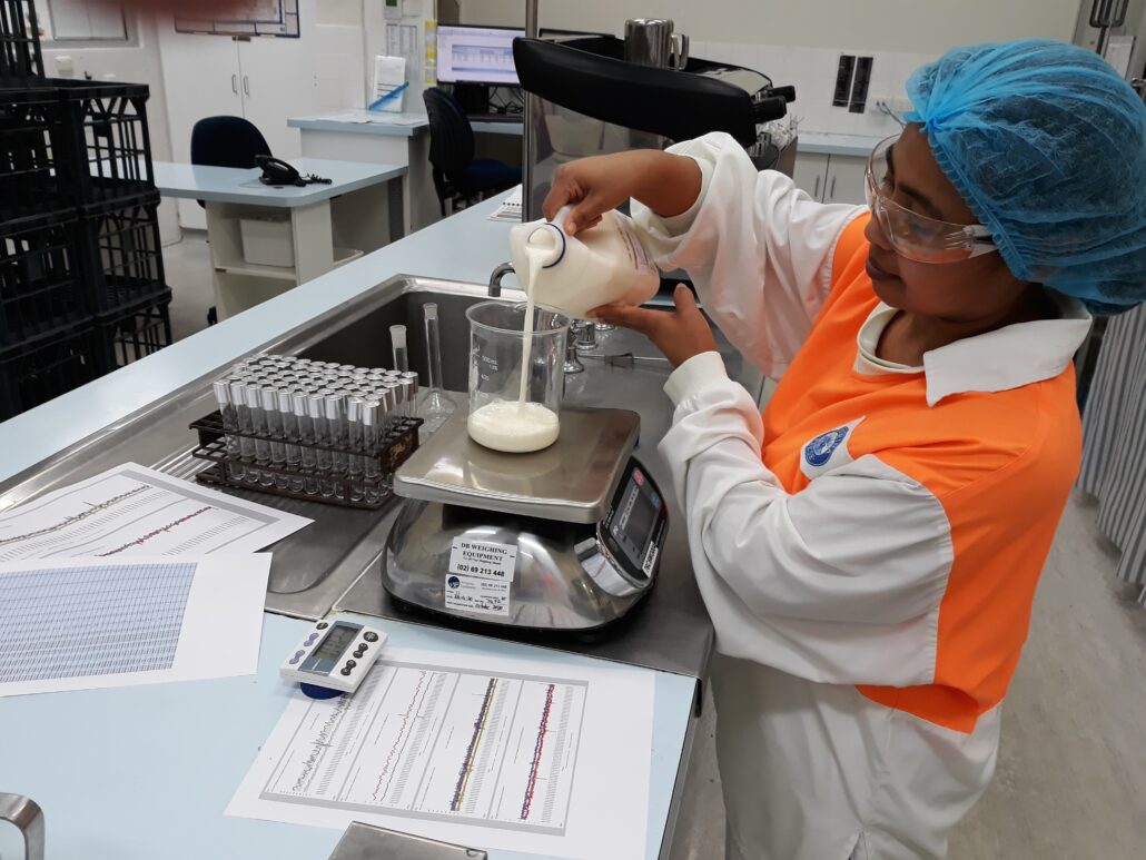 Lab testing of milk